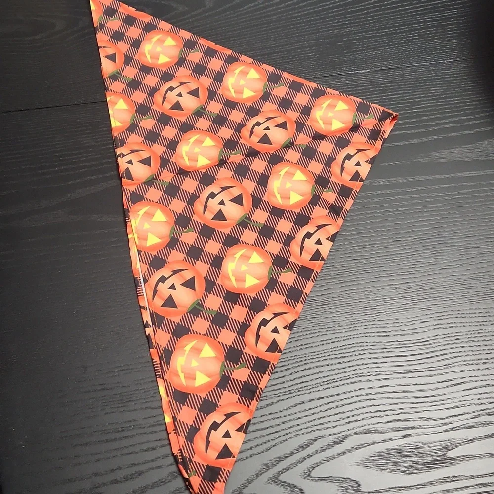 Halloween Pumpkin Pet Bandana New